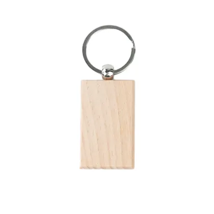 Blank Rectangular Wooden Keychain (20pcs / 40pcs)