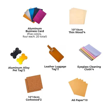 LaserPecker LP2 / LP2 Plus Starter Materials Kit (44 pcs)