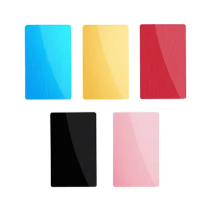 Multicolor Aluminum Metal Business Cards (100pcs)